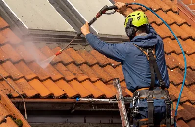 Démoussage et hydrofuge de toiture à Rossillon